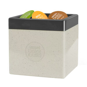 LIXEIRA BRANCA SUSTENTÁVEL PARA CÁPSULAS